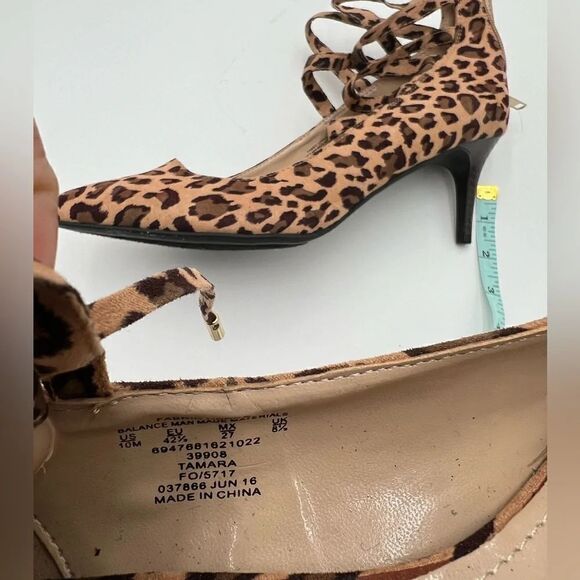 JustFab Women's Leopard Print Heels SIze 10M - Picture 8 of 8